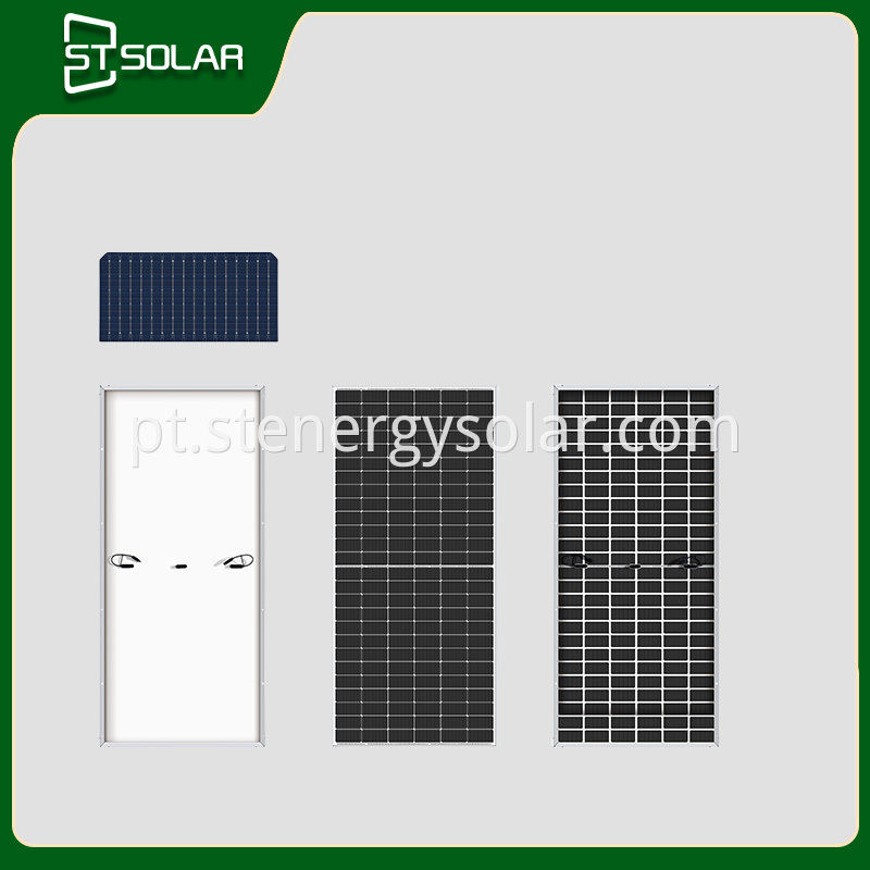 Single crystal 650W grid-connected solar panel